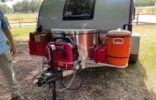 Luxury Teardrop with A/C, King Bed & Outdoor Kitchen!