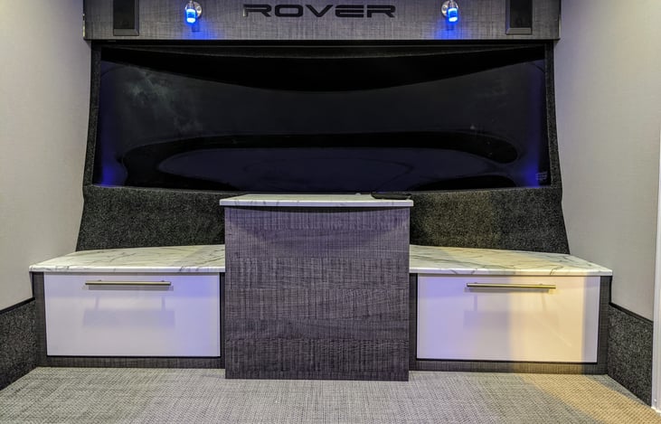 Large window with complete blackout privacy.