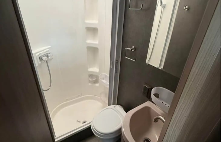 big bathroom for this size of RV