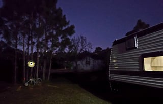 New 2025 RV Stationary. Rural area.