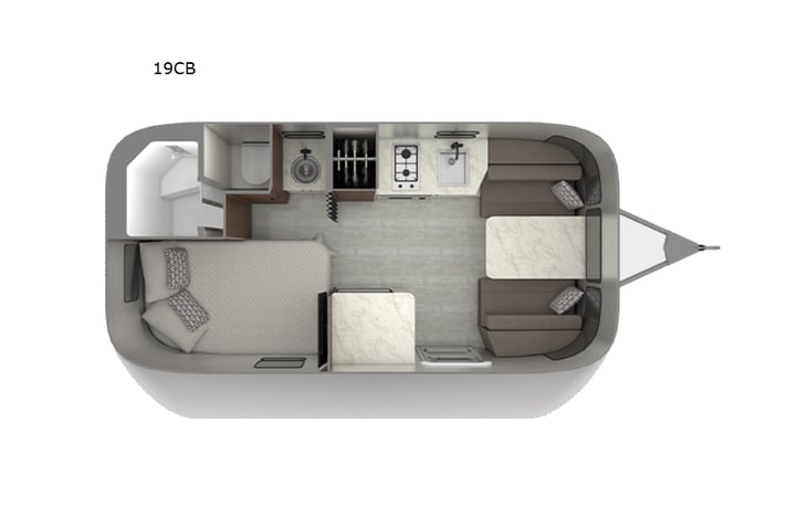 Representative floor plan provided by a trusted RVshare partner.