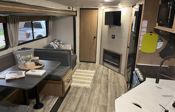 Fully stocked Kitchen and living area