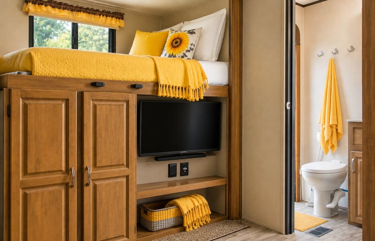 Bedroom 2 (2 Bunks / Fold-out Couch)
