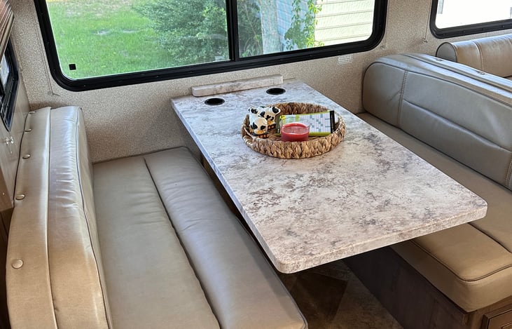 Dining Area also turns into a sleep bed. Sleeps 2.