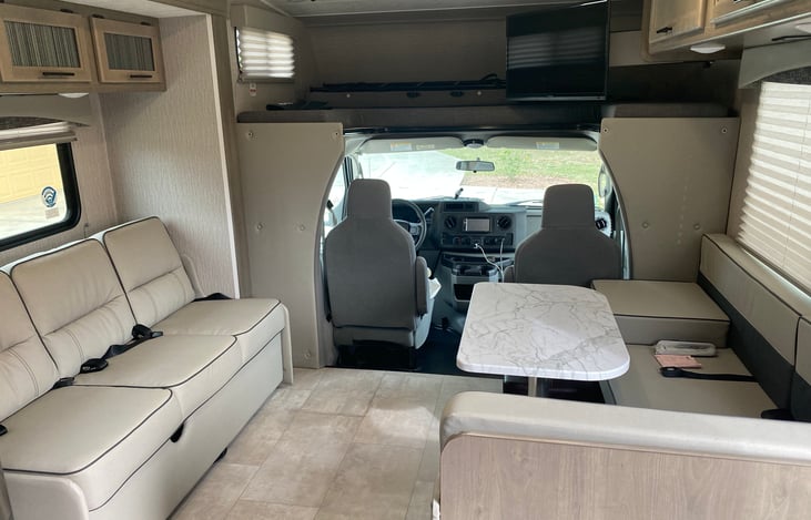 Living area with TV.