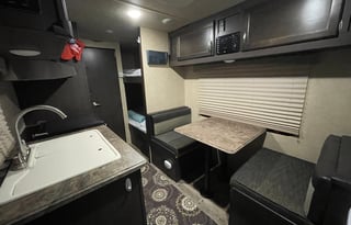 Cozy, comfy travel trailer