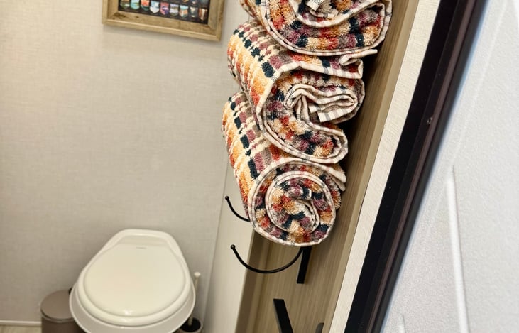 Fully stocked towels and linens available at your request.