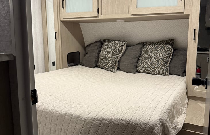 Main bedroom looking in to the right of the front door