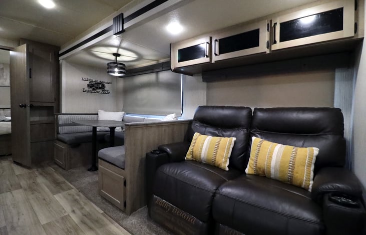 Experience "Gratitude" with our 2022 Palomino Puma 32RBFQ2 located near Table Rock Lake near Branson Missouri and Lake Of The Ozarks. Thank you from us at StoneMountainRVs(dot)com