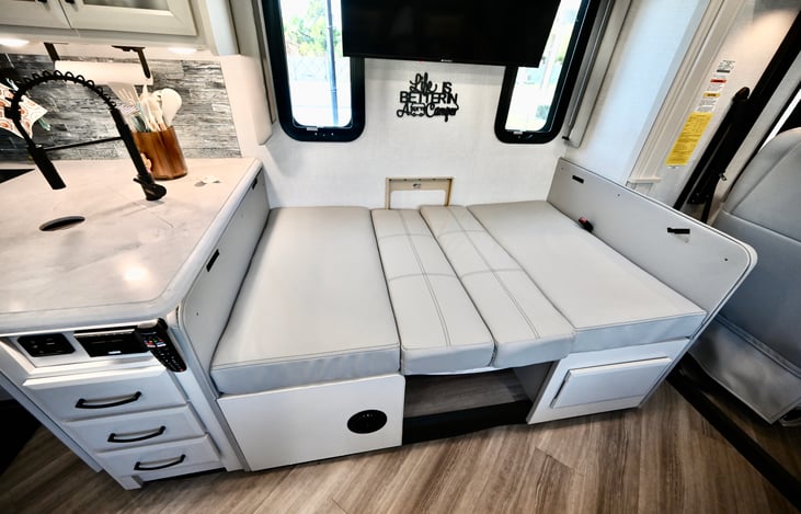 Dinette Converted to Bed