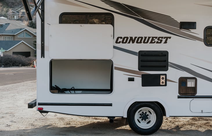 Tons of storage, we also include a shovel, table, and some chairs! And a bunch of other stuff you might need