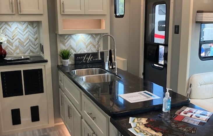 Island and coffee station