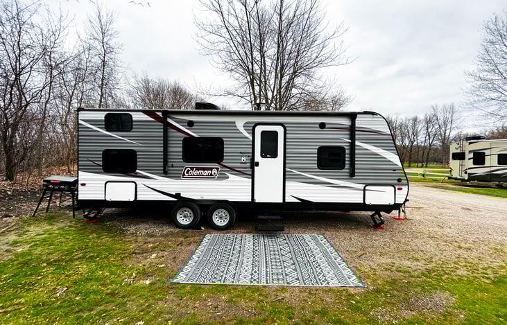 Exterior. Full View. Includes retractable awning