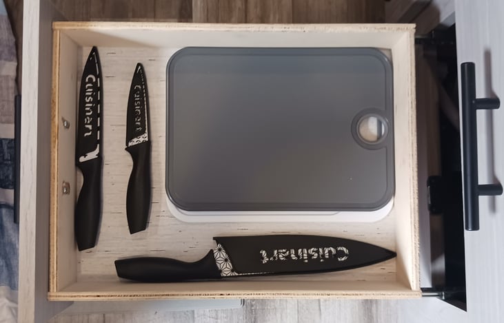 cutting boards and knives