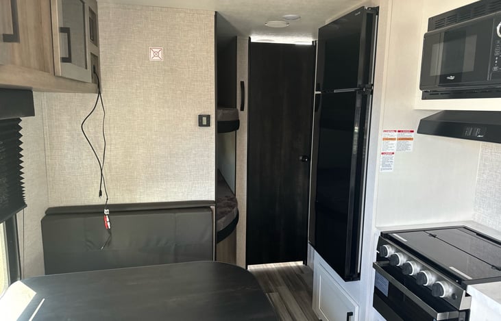 View from front of camper