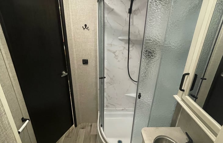 Bathroom is also accessible from the master bedroom.