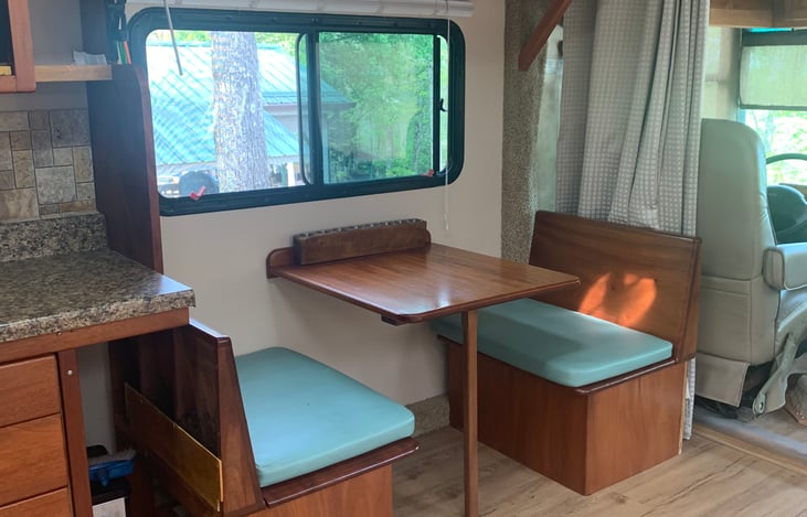 Dinette for indoor meals.