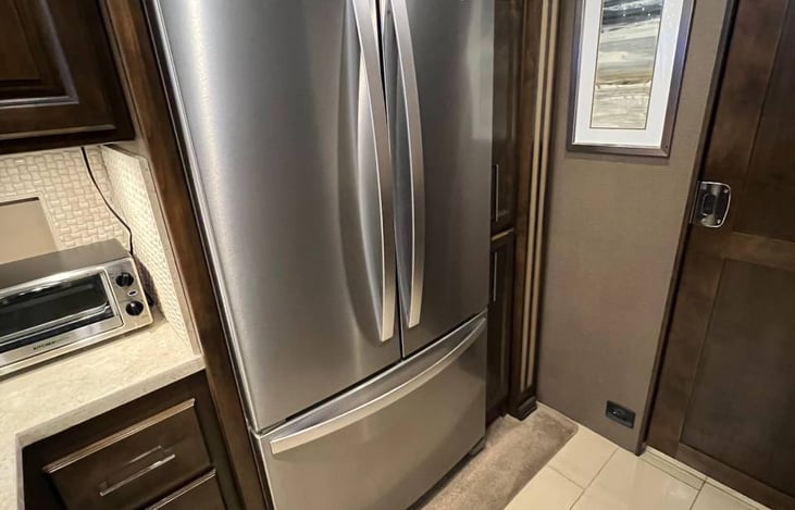Full-size residential refrigerator.