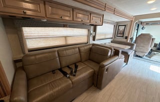The 2 bathroom RV. No more waiting in line.