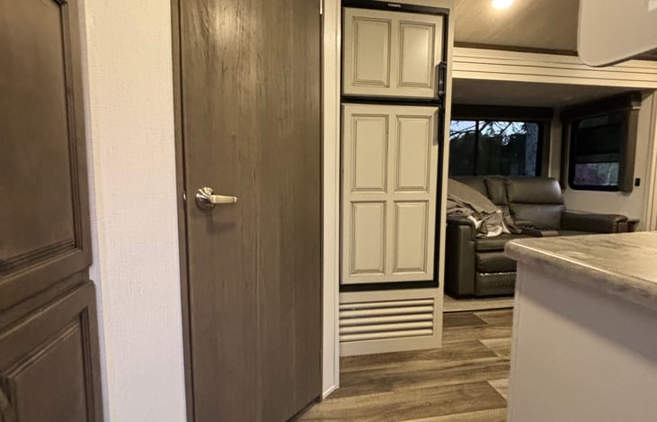 Full RV fridge and freezer