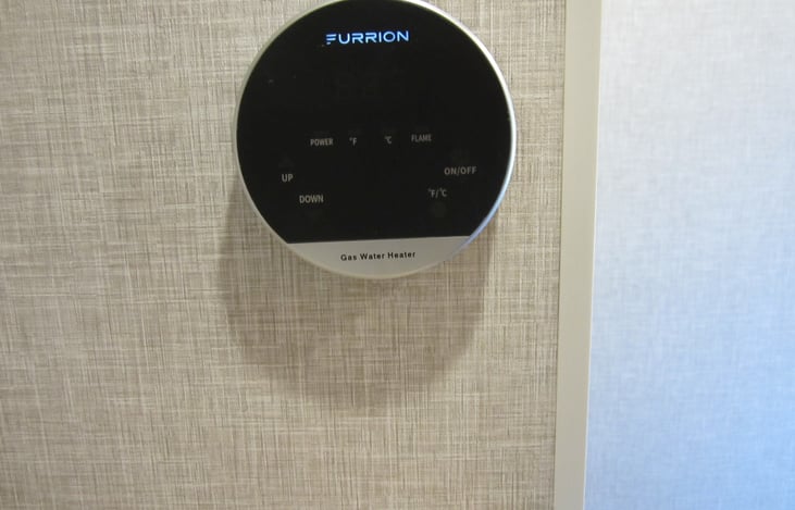 Tankless ***** hot water heater. Never run out!