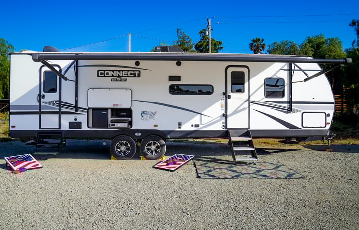 corn hole boards are included with your rental!