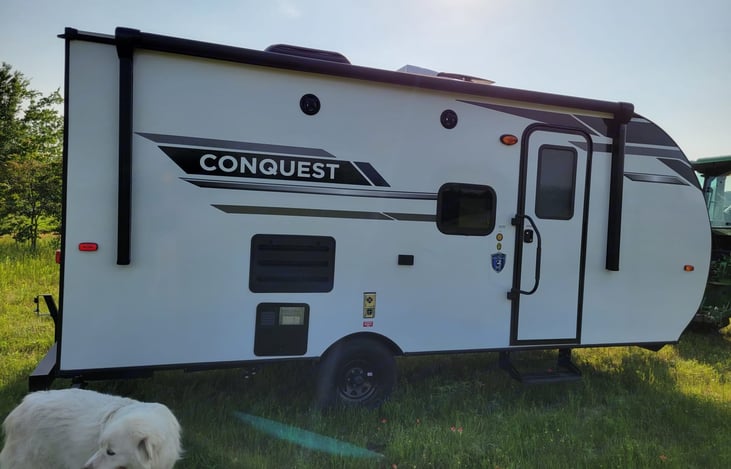 Nice power awning to shade you