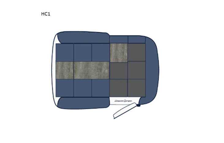 Representative floor plan provided by a trusted RVshare partner.