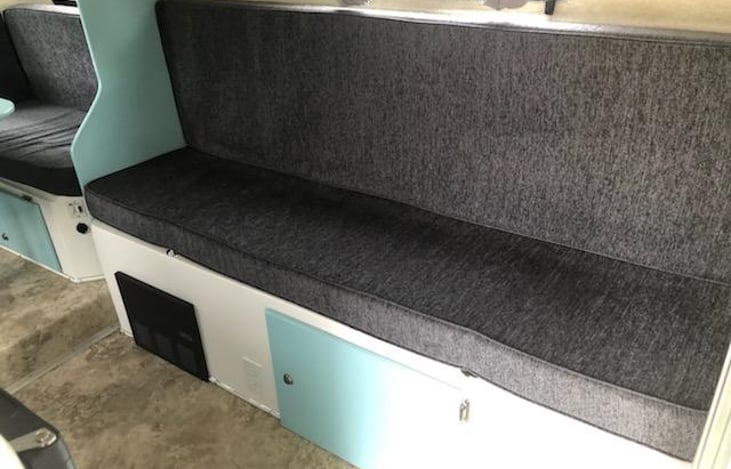 Couch turns into bunk bed.