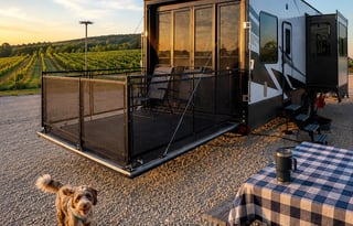 Family Toy Hauler w/ Patio Deck • Sleeps 10