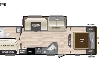 2019 Keystone RV Hideout 27DBSWE