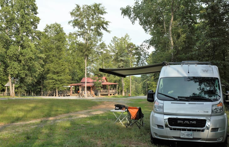 A distillery we stayed at for free with Harvest host.