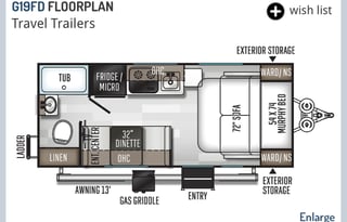 19' Trailer w/E-Bike & Solar, Pet-Friendly