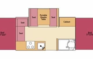 26' Popup Camper Big Enough for 6 - 2 King Beds