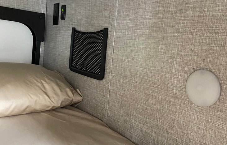 Outlet and USB connections located throughout