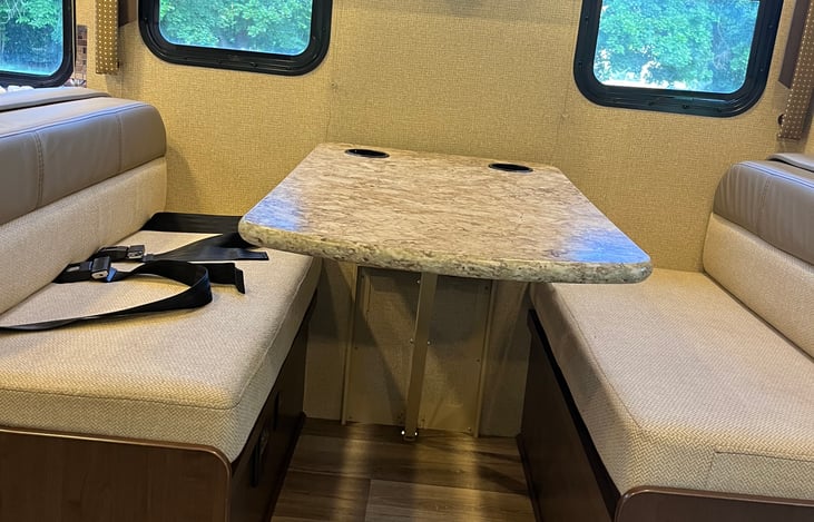 Table with seatbelts