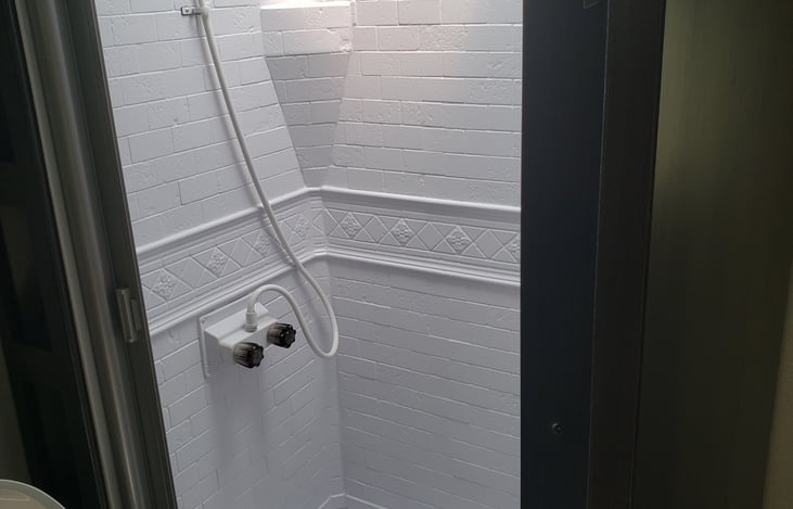Very large spacious shower