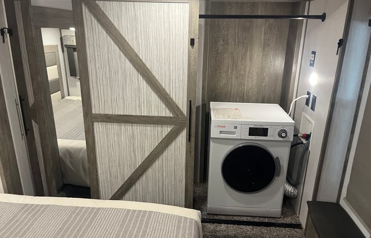 Washer/dryer in master bedroom