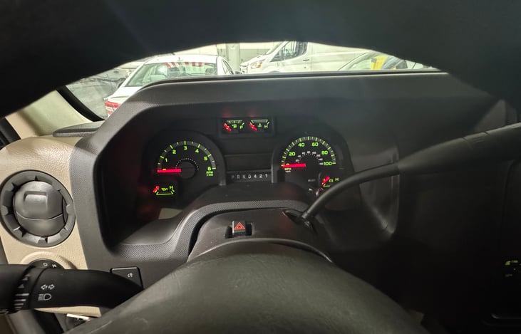 Driver’s dashboard.