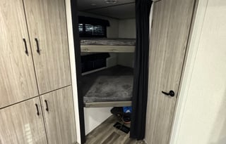 Keystone Passport Sleeps 8 comfortably.