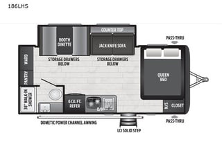 2020 Keystone RV Hideout Single Axle 186LHS