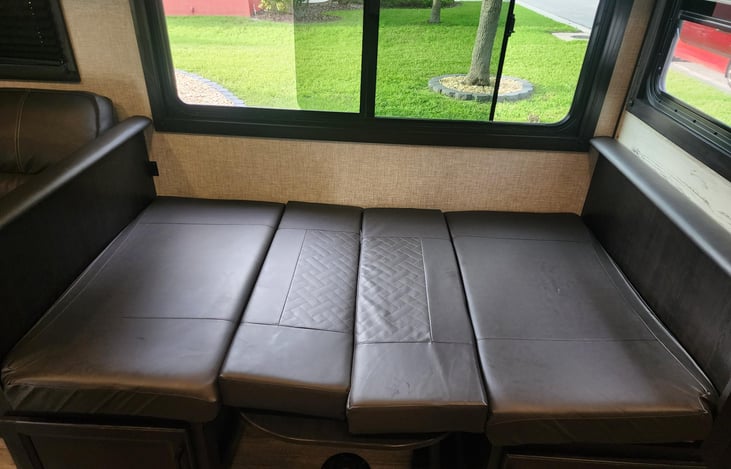 Dinette sleeping space