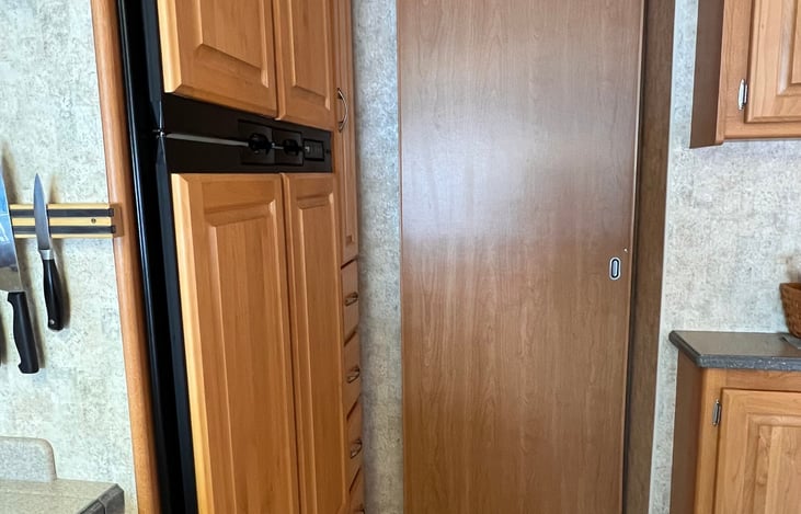 Door to close off bath and bedroom.