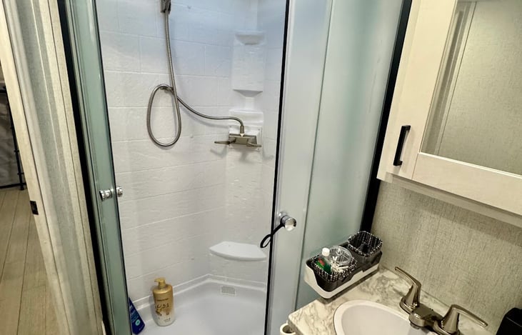 View of shower