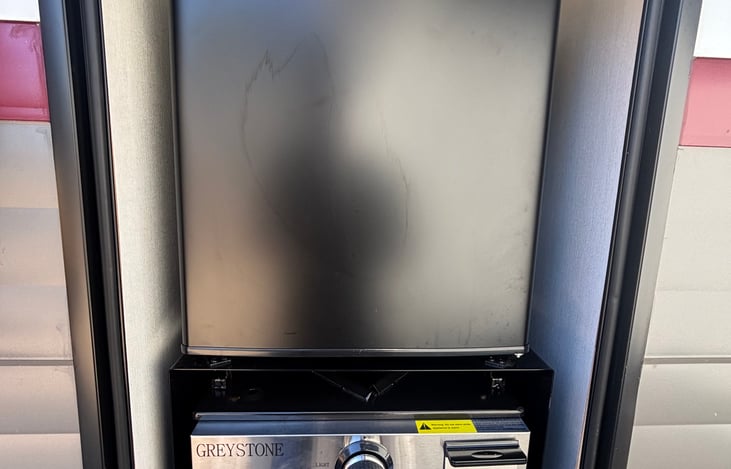 outside fridge and grill
