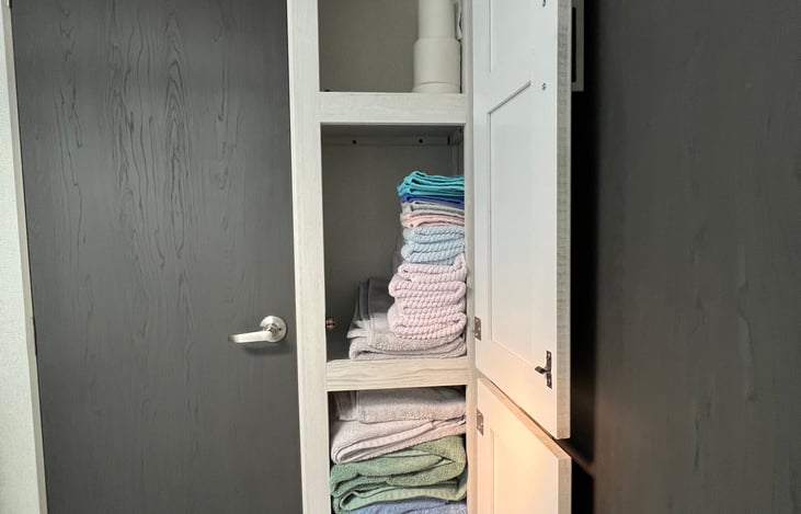 Master bath cupboards

(The site cropped our photos and I do not know how to fix)