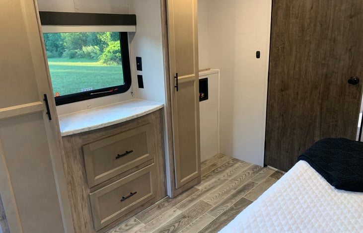 Master bedroom with plenty of storage