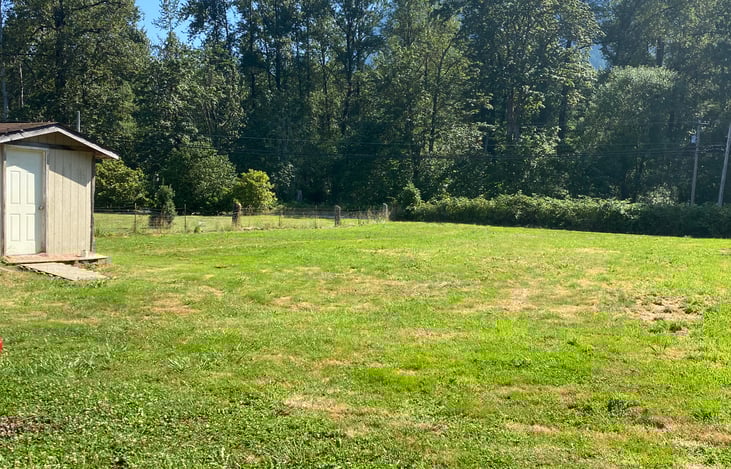 View from front door of trailer