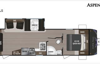 Get cozy in our 2022 Aspen Trail - Delivery only