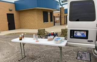 Cozy High Top Van for Tailgating, Camping, & More!